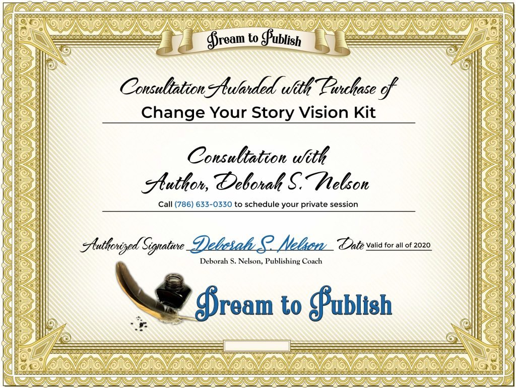 Change Your Story Vision Kits Certificate